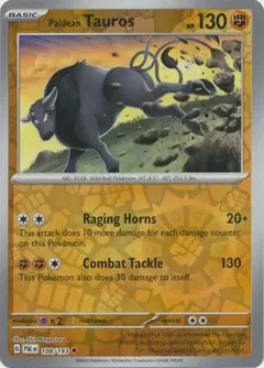 Paldean Tauros Reverse Holo 108