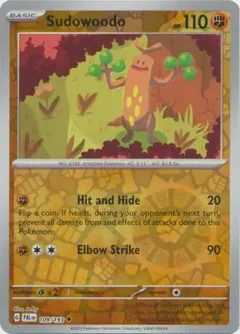 Sudowoodo Reverse Holo 109