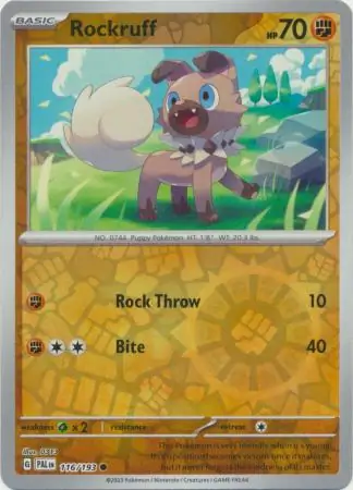 Rockruff Reverse Holo
