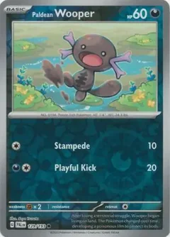 Paldean Wooper Reverse Holo 129