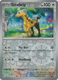Girafarig Reverse Holo 154
