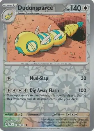 Dudunsparce Reverse Holo