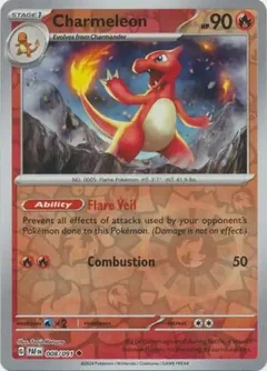 Charmeleon Reverse Holo 008