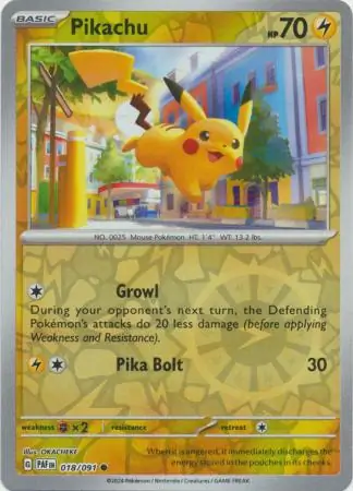 Pikachu Reverse Holo