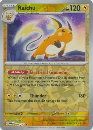 Raichu Reverse Holo