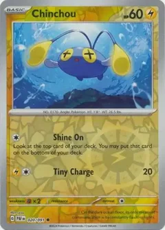 Chinchou Reverse Holo 020