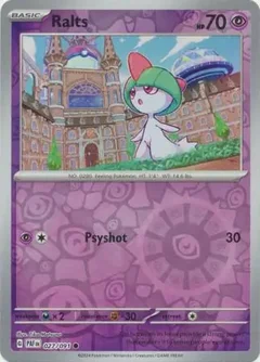 Ralts Reverse Holo 027