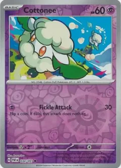 Cottonee Reverse Holo 034