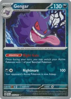 Gengar Reverse Holo 057