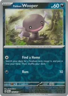Paldean Wooper Reverse Holo 058