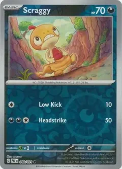 Scraggy Reverse Holo 060