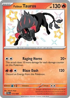 Paldean Tauros 111