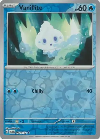 Vanillite Reverse Holo