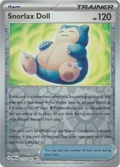Snorlax Doll Reverse Holo 175