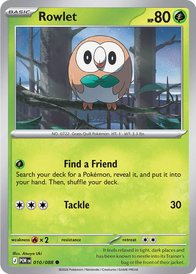 Rowlet Reverse Holofoil