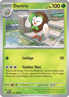 Dartrix Reverse Holofoil 11