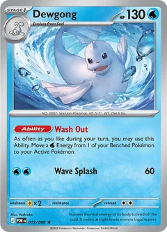 Dewgong Reverse Holofoil 19