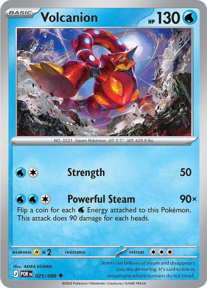 Volcanion Reverse Holofoil