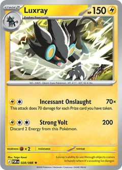 Luxray Reverse Holofoil 28