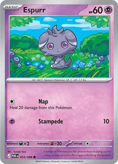 Espurr Reverse Holofoil 33
