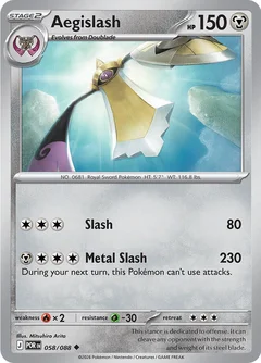 Aegislash Reverse Holofoil 58