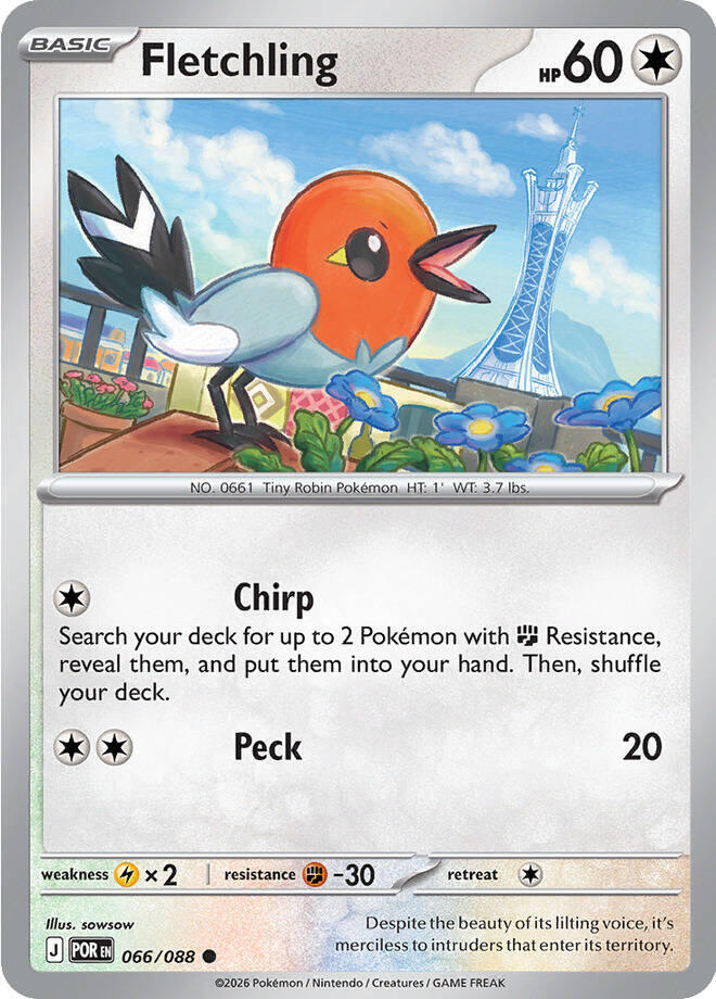 Fletchling Reverse Holofoil