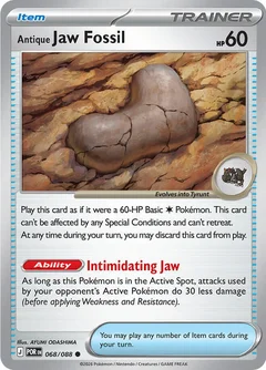 Antique Jaw Fossil Reverse Holofoil 68