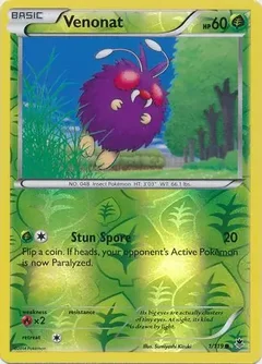 Venonat Reverse Holo 1