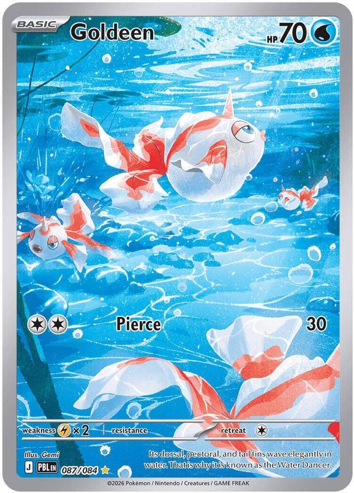 Goldeen kaart uit Pokémon Pitch Black