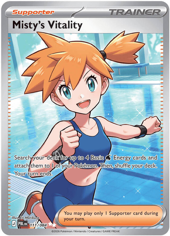 Misty's Vitality kaart uit Pokémon Pitch Black