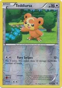 Teddiursa Reverse Holo 75