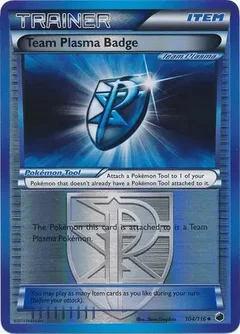 Team Plasma Badge Reverse Holo 104