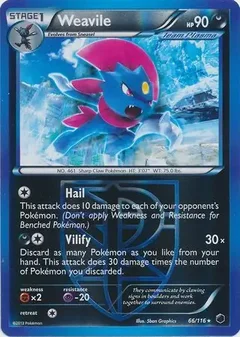 Weavile Reverse Holo 66