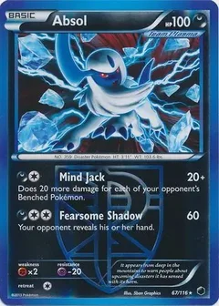 Absol Reverse Holo 67