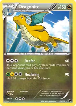 Dragonite, Plasma Freeze #83 Pokémon card