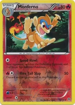 Monferno Reverse Holo 16