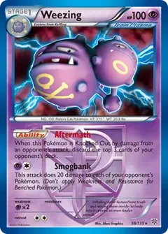 Weezing Holo 58