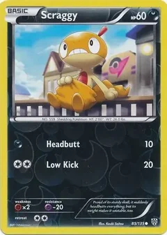 Scraggy Reverse Holo 85