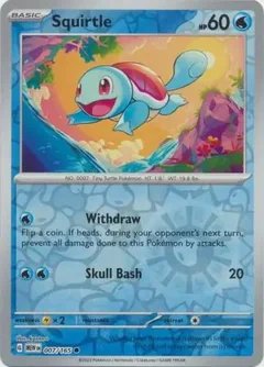Squirtle Reverse Holo 007