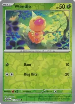 Weedle Reverse Holo 013