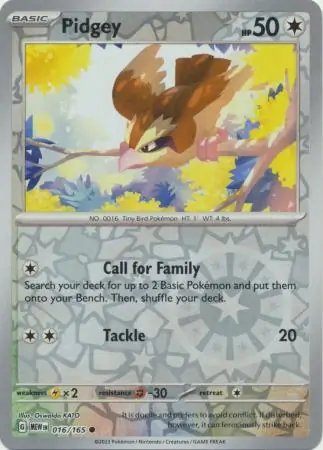 Pidgey Reverse Holo