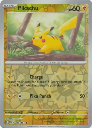 Pikachu Reverse Holo