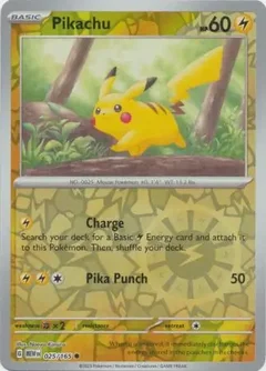 Pikachu Reverse Holo 025