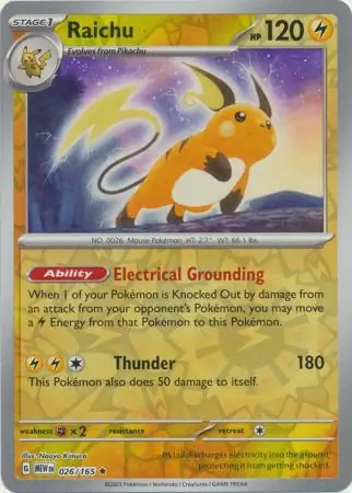 Raichu Reverse Holo