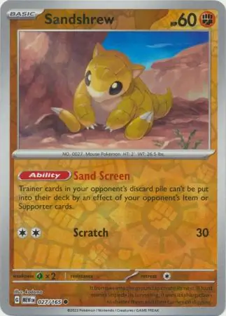 Sandshrew Reverse Holo