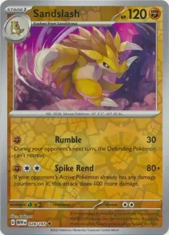 Sandslash Reverse Holo 028