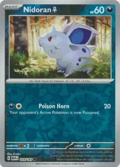 Nidoran F Reverse Holo 029