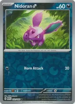 Nidoran M Reverse Holo 032