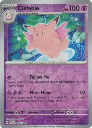 Clefable Reverse Holo