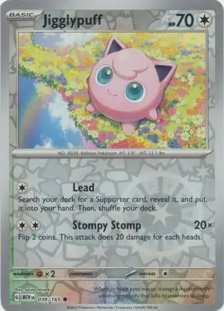 Jigglypuff Reverse Holo